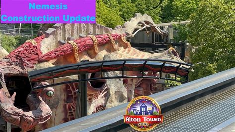 Alton Towers Nemesis Construction Update More Track Installed June