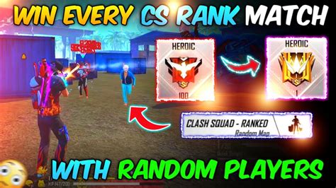 How To Win Every Cs Rank With Random Players🔥⚡️ Clash Squad Rank Tips