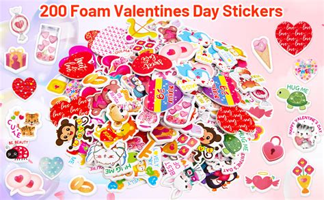 Amazon Valentine S Day Foam Stickers Heart Shaped Dessert Craft