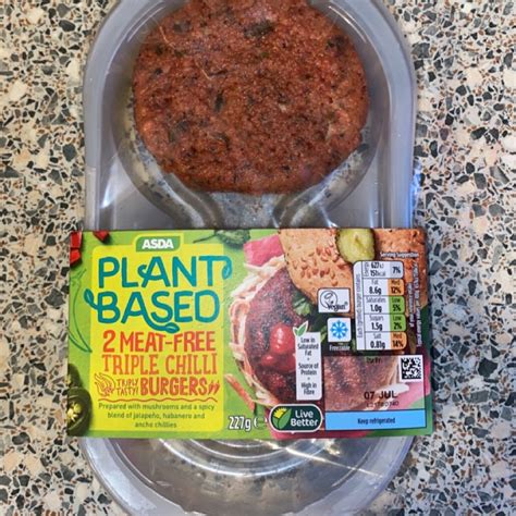 Asda Meat Free Triple Chilli Burgers Reviews Abillion