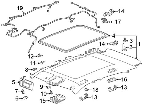 Cadillac XT4 Roof Opening Trim W SUNROOF 84238331 Stingray