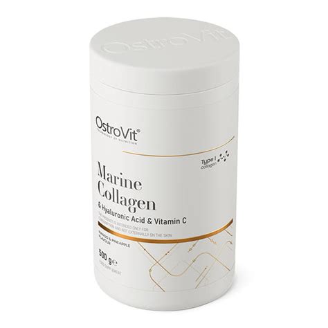 OstroVit Marine Collagen Hyaluronic Acid Vitamin C 500g Powder