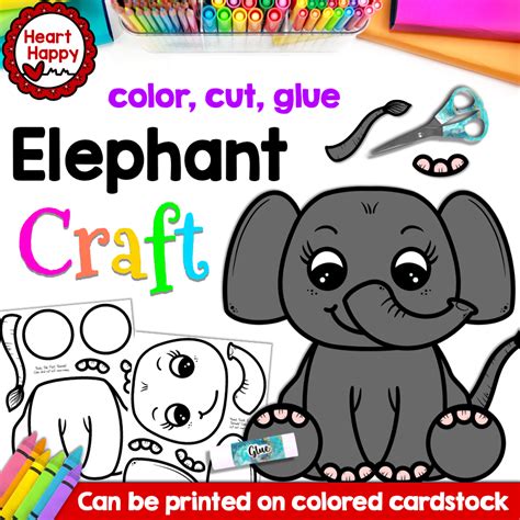 Elephant Craft | Zoo Animal Craft | Made By Teachers