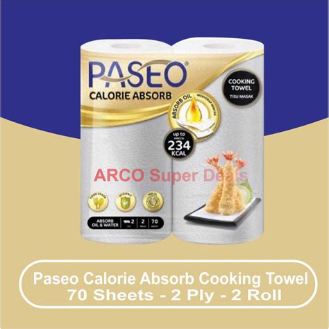 Jual Tissue Paseo Calorie Absorb Sheets Rolls Tissue Minyak Tissue