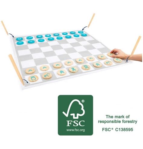 Jeu d echec geant Jeu de dames géant Jouet Montessori