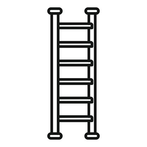 Stand ladder icon outline vector. Step construction 14837317 Vector Art