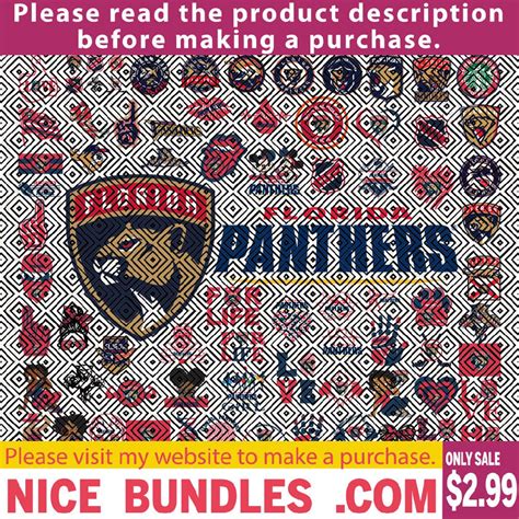 73 Files Florida Panthers Team Bundles Svg Florida Panthers Svg N H L