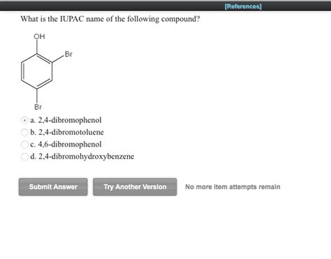 Solved What Is The Iupac Name Of The Following Compound Chegg