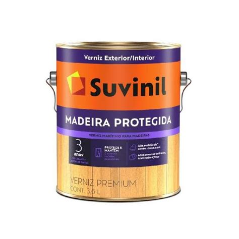 Verniz Acetinado Incolor Maritimo L Suvinil Madeira Protegida