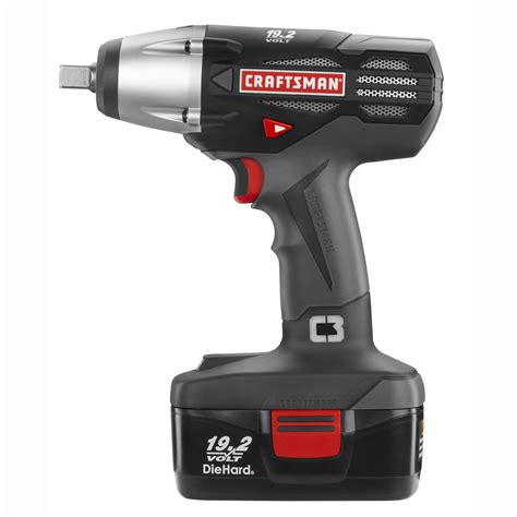 Craftsman C3 192 Volt Cordless 12 Impact Wrench Kit 17339