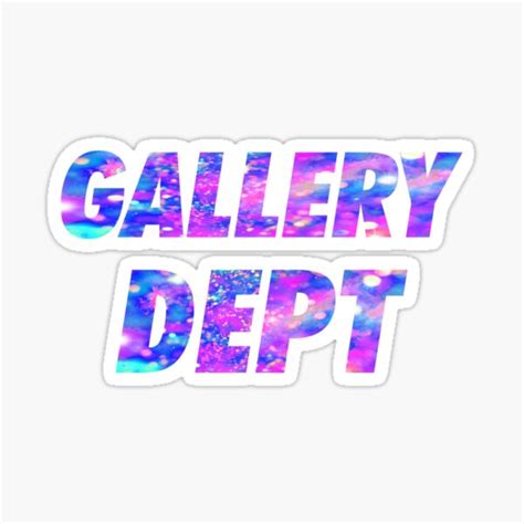 Best Gallery Dept Sticker For Sale By Sysouk Redbubble