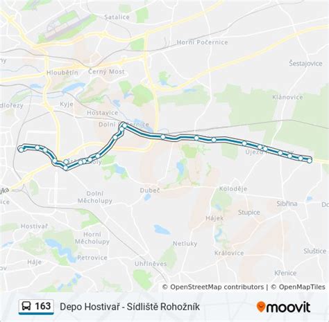 163 Route Schedules Stops And Maps Depo Hostivař Updated