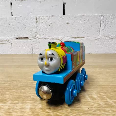 PAINT SPLATTERED THOMAS Thomas The Tank Engine Friends Wooden