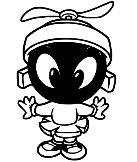 Baby Marvin the Martian Coloring Page - Free Printable Coloring Pages