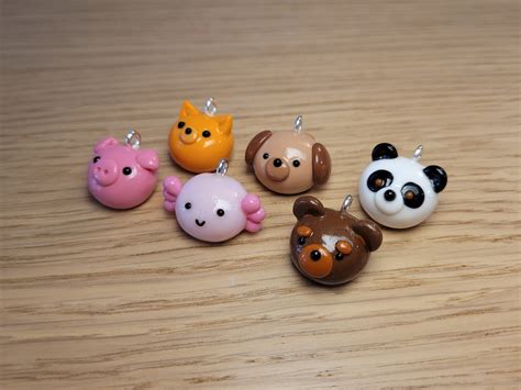 polymer clay charms animals