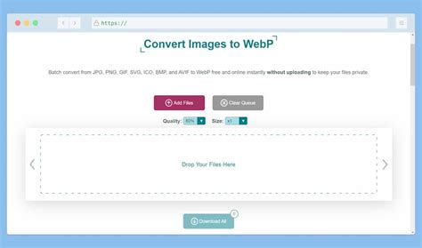 Convertir imágenes al formato WebP en línea y gratis