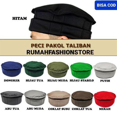 Jual Peci Pakol Taliban Peci Hijrah Peci Pakol Afghanistan Kopiah