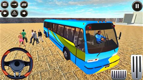 Uphill Offroad Bus Driving Sim Gameplay Driving Bus In