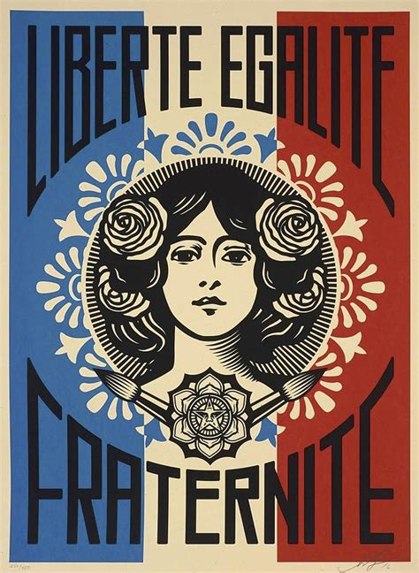 Liberte Egalite Fraternite Mixed Media by Shepard Fairey - Fine Art America