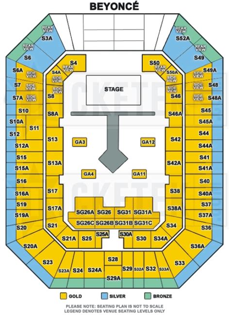 Brisbane Entertainment Centre Seating Map