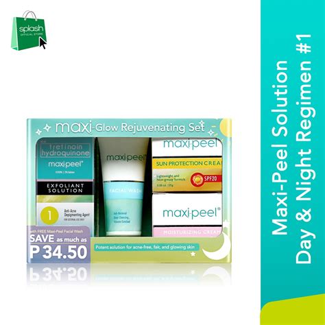 Maxi Peel Rejuvenating Set Day And Night Face Care Regimen Shopee