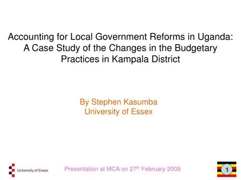 Ppt By Stephen Kasumba University Of Essex Powerpoint Presentation