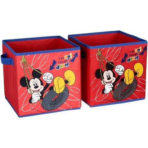 Disney Mickey Mouse 2 Pack Storage Cube