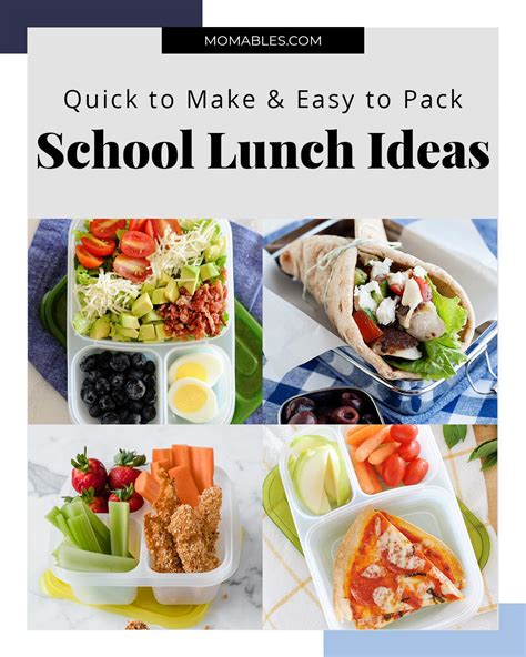 School Lunch Ideas for Kids | MOMables