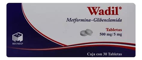 Wadil Metformina Glibenclamida Caja C 30 Tabs De 500 5 Mgc U MercadoLibre