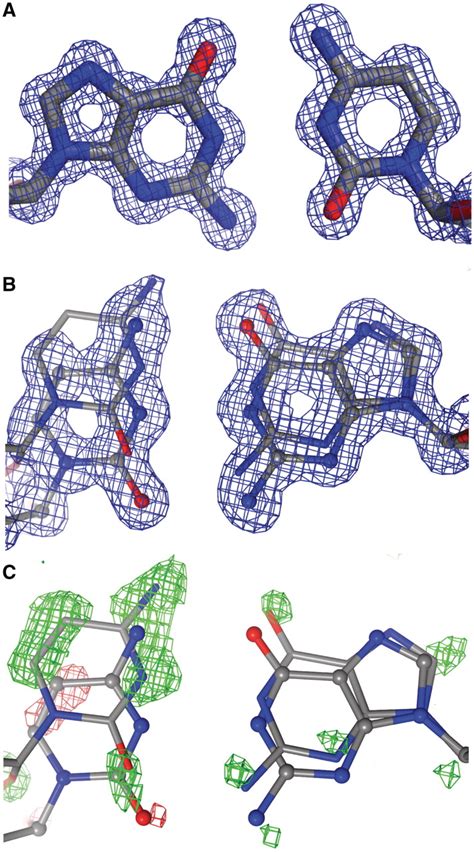 A 2fo − Fc Electron Electron Density Map Sum Map Showing A Base