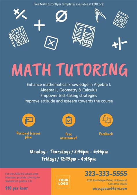 Tutoring Flyer Templates To Edit Online