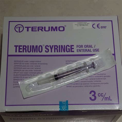 Terumo Sterile Syringe For Oral Enteral Use Pcs Lazada