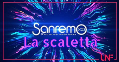 Sanremo 2022 La Scaletta Della Prima Serata 1 Febbraio 2022 Uscite BIG