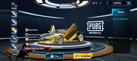 Inilah Harga Minimal Untuk Mendapatkan Skin Mclaren Pubg Mobile Spin