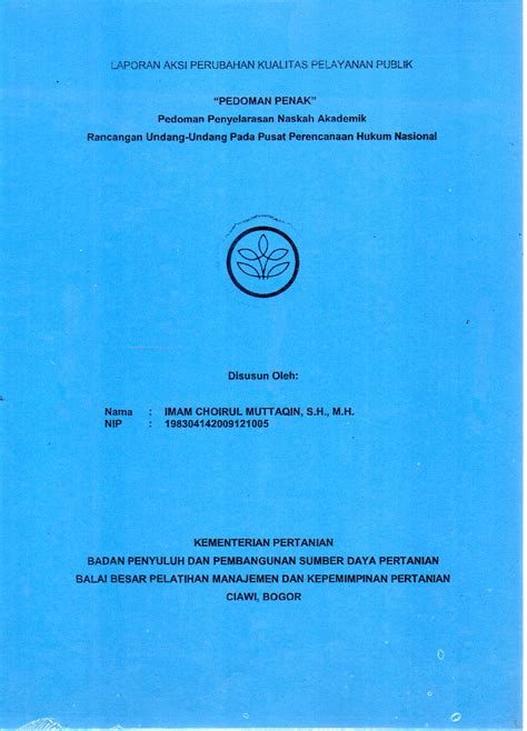 Pedoman Penak Pedoman Penyelarasan Naskah Akademik Rancangan Undang