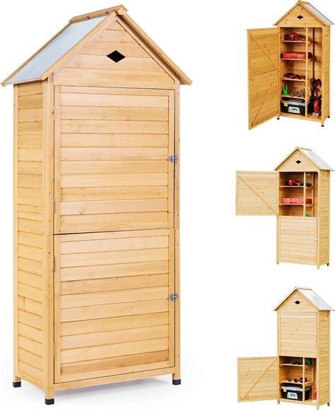 Komfotteu Gartenschrank Holz X X Cm Ger Tehaus Outdoor Wetterfest