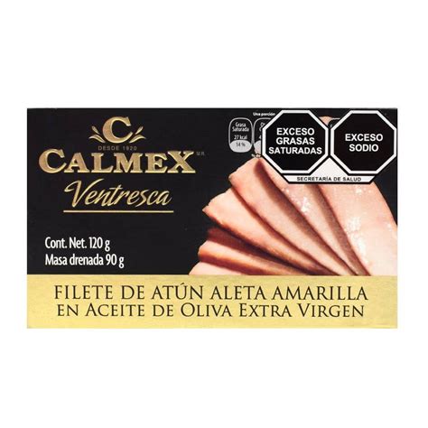 Ventresca de atún Calmex aleta amarilla en aceite de oliva extra virgen