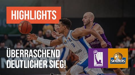 Überraschend deutlicher Sieg BG Göttingen SKYLINERS Frankfurt BBL