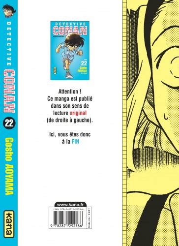 Détective Conan Tome 22 Livres Manga par Gosho Aoyama Misato