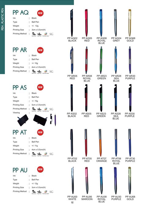 Plastic Pen Eco Pen Pembekal Cenderamata