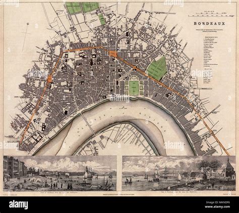 Antique Map Of Bordeaux Hi Res Stock Photography And Images Alamy