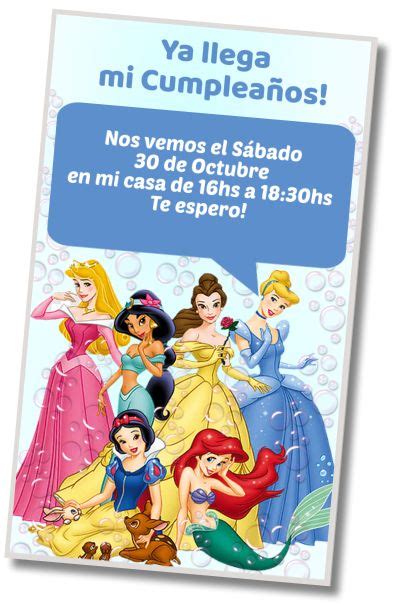 10 Mejores Invitación Princesas Whatsapp Digital