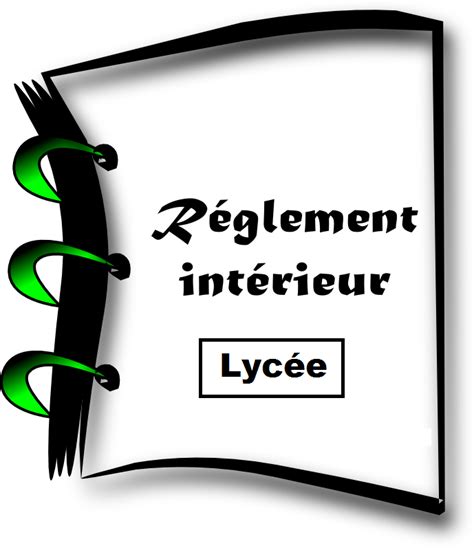 Le Règlement Intérieur du Lycée