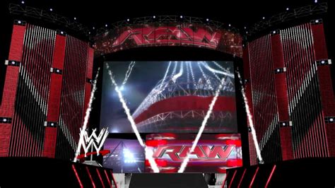 Wwe Monday Night Raw Opening Pyro Animation Youtube