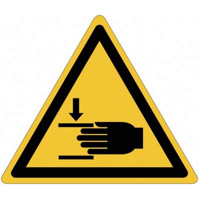 Iso General Warning Sign For Crush Injury Risk W Best Price