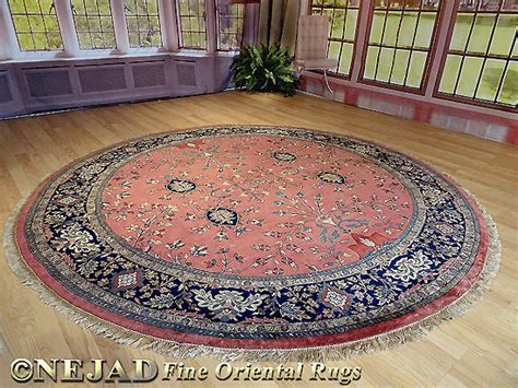 7 10 Signature Sarough Sarouk Round Rug Nejad Rugs 060465