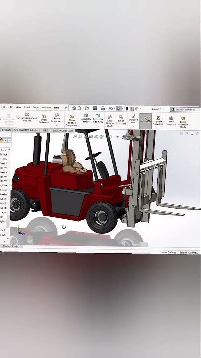 Forklift Design And Assembly Design In Solidworks