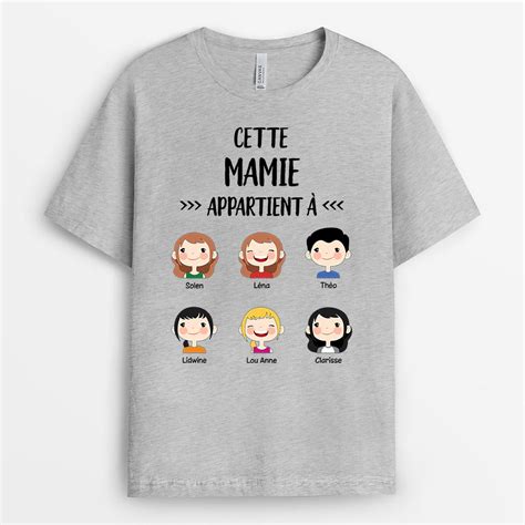 T Shirt Cette Mamie Appartient À Extraordinaire Personnalisé Cadeau Plus