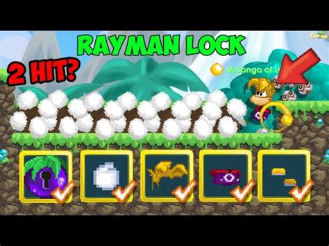 Ultimate Rayman Lock Rayman Fist BONUS OMG GrowTopia YouTube