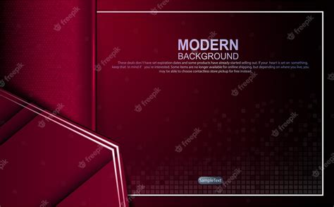 Premium Vector Dark Red Design With Gradient And Mosaic Outlines Of A